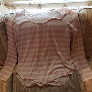 Pink and white striped shirt